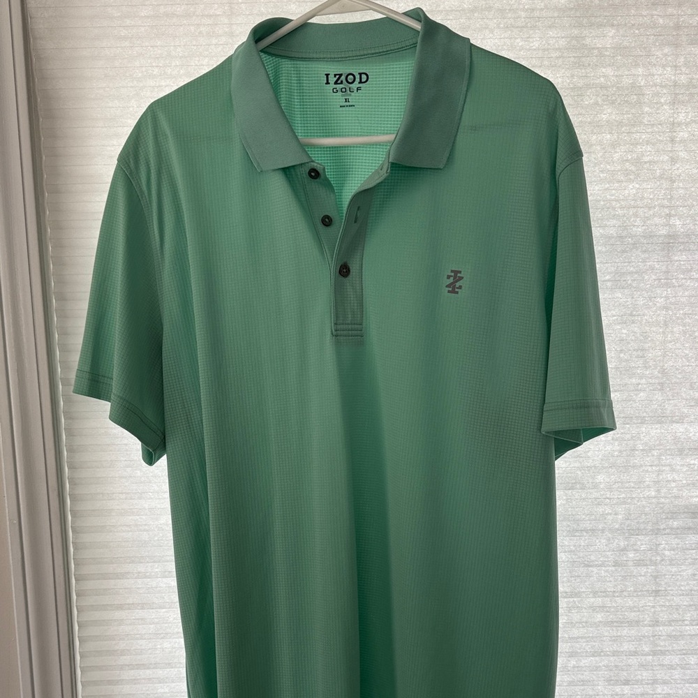 Izod Men's Mint Green Golf Polo